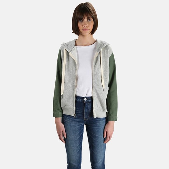 NSF~Gretchen Zip Up Hoodie in Heather Gray - Picture 14 of 14